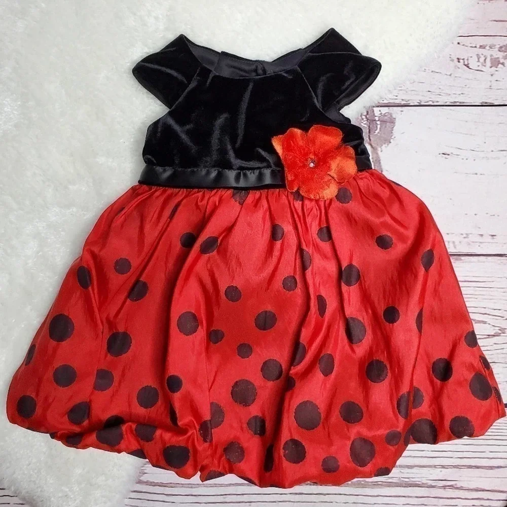 Rare Editions Cap Sleeve Bubble Dress 12 m